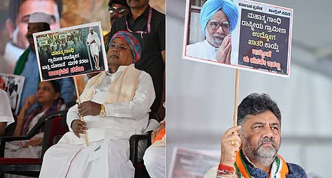 ಕೇಂದ್ರ ವಿರುದ್ಧ ವಾಗ್ದಾಳಿ; ಸಿಎಂ-ಡಿಸಿಎಂ ವಶಕ್ಕೆ ಪಡೆದು ಬಿಡುಗಡೆ